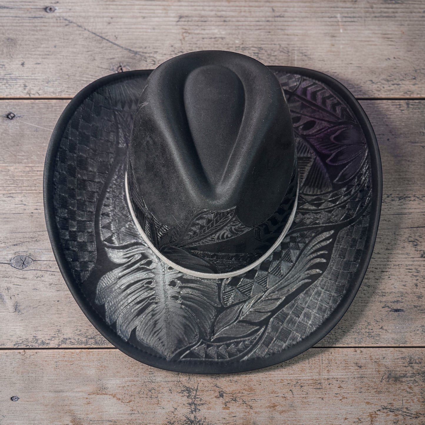 Shining Armor- Burned Cowboy Hat