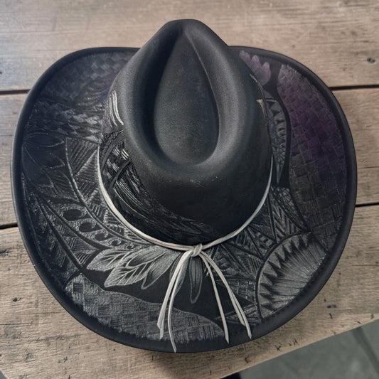 Shining Armor- Burned Cowboy Hat