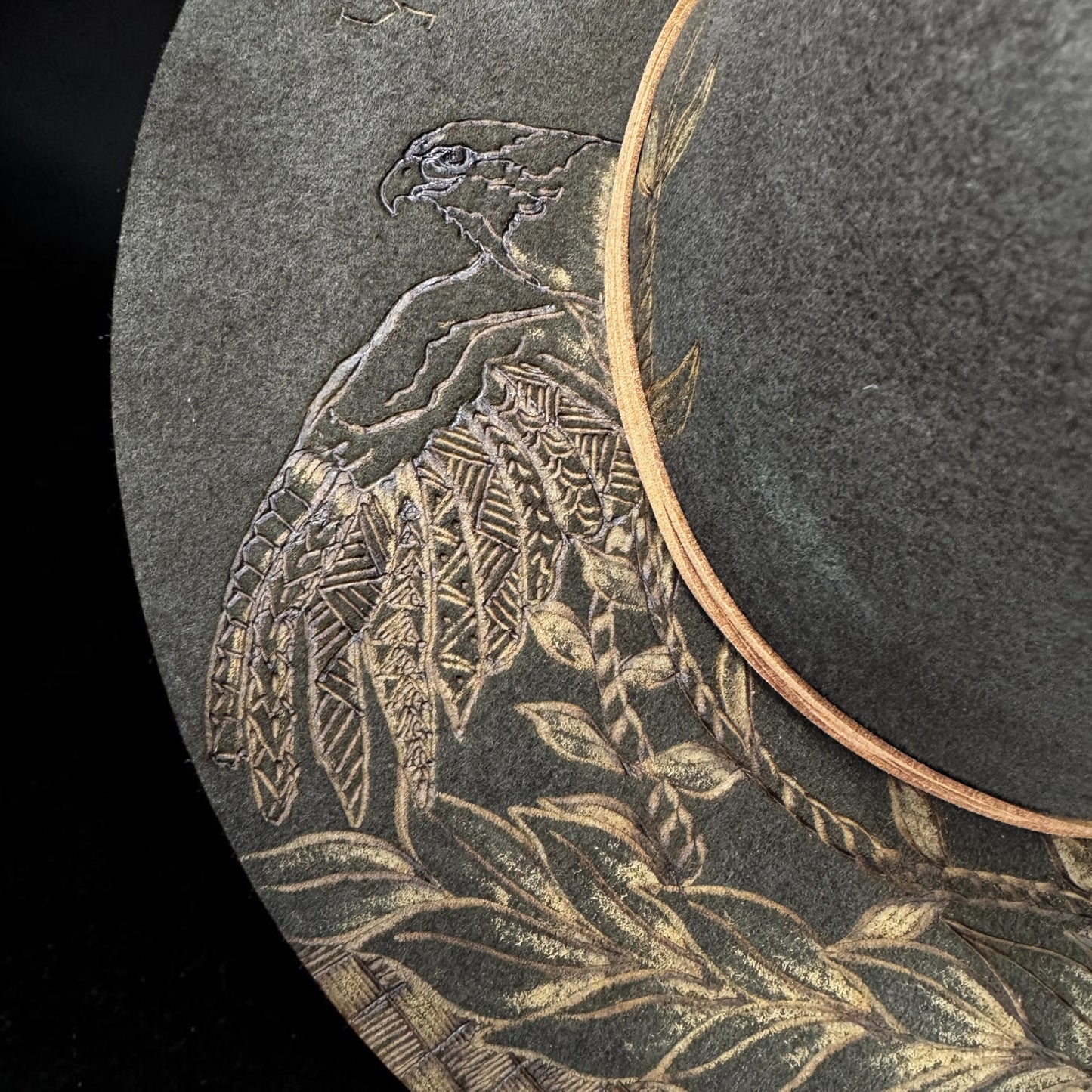 Kahu- Burned AUS Wool Fedora