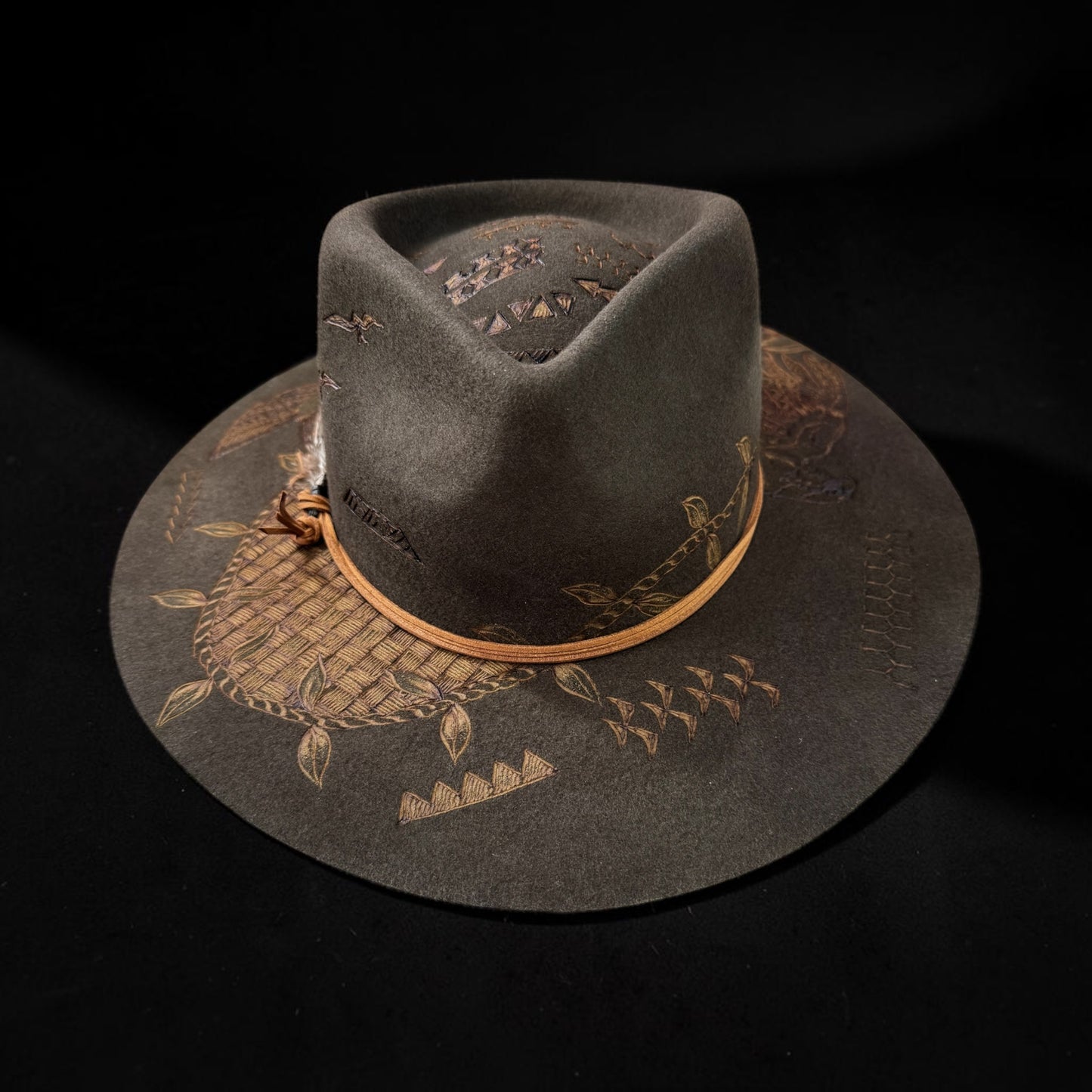 Kahu- Burned AUS Wool Fedora