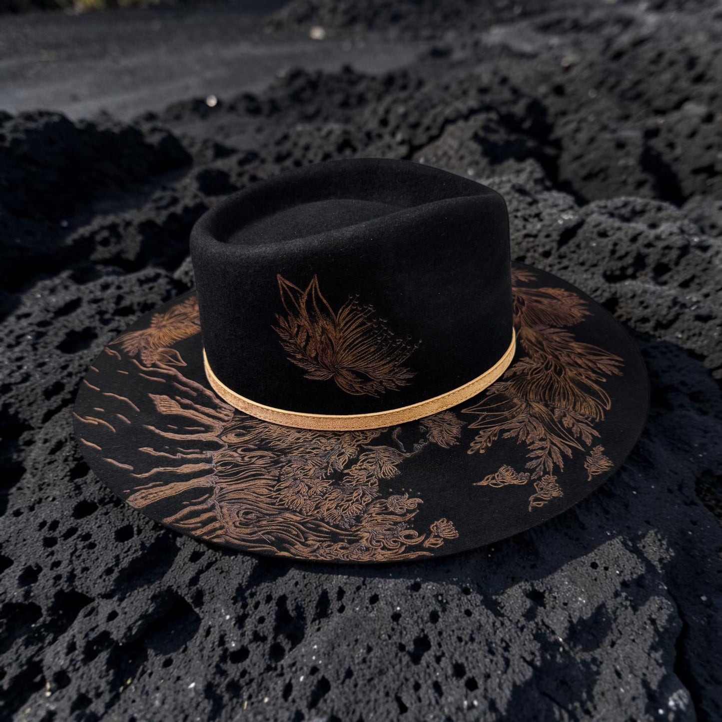 The Goddess- Burned AUS Wool Fedora