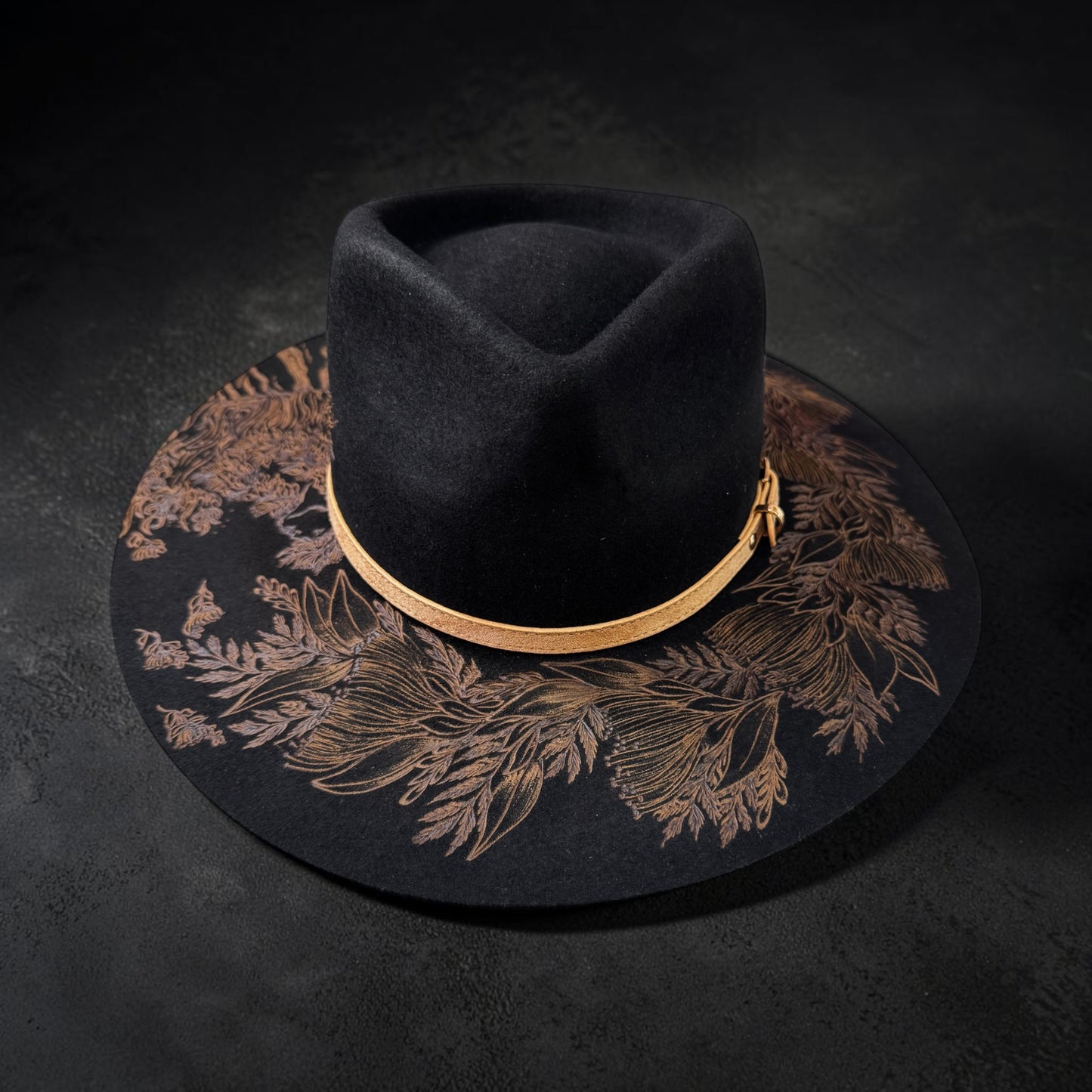 The Goddess- Burned AUS Wool Fedora