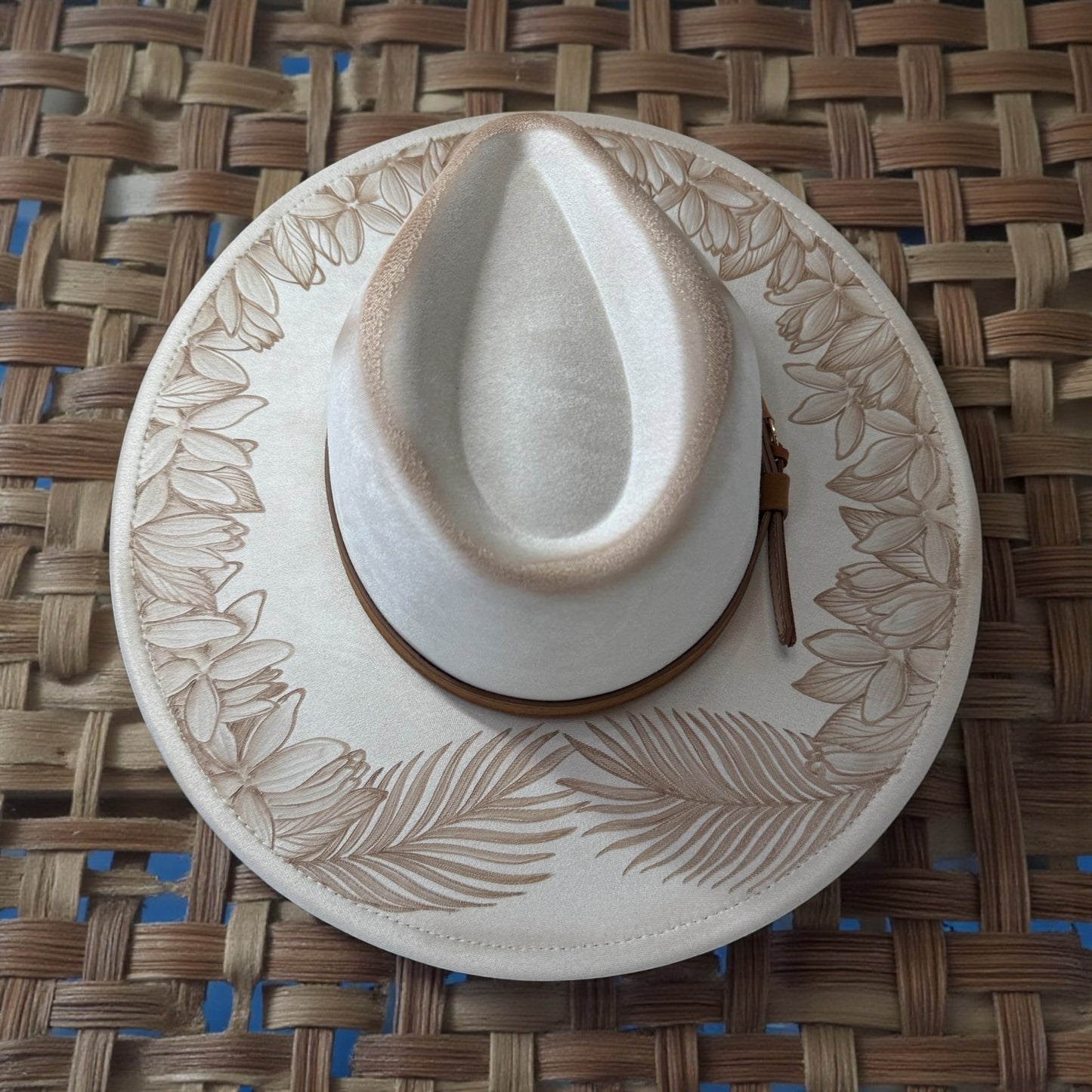 Pua Melody - Burned Wide Brim Hat